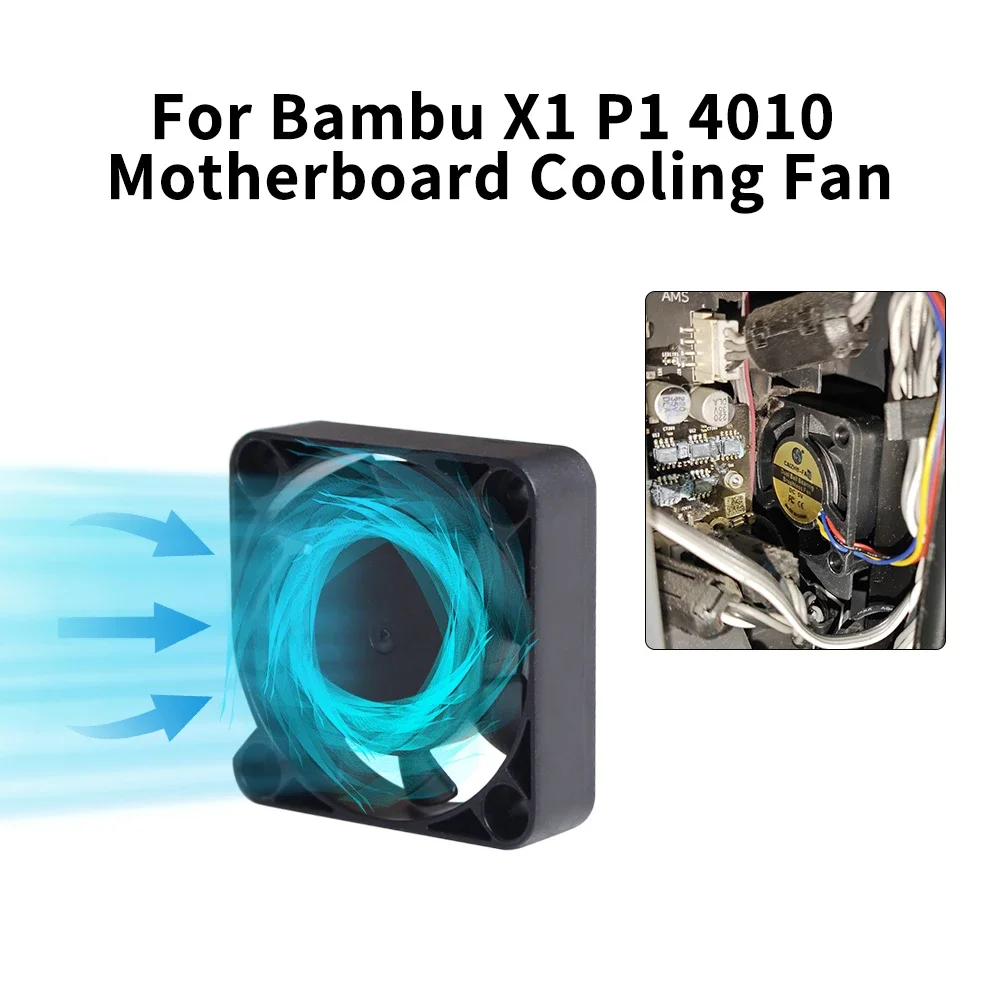For Bambu Lab X1 P1 Series Motherboard Cooling 4010 Fan High Speed ...