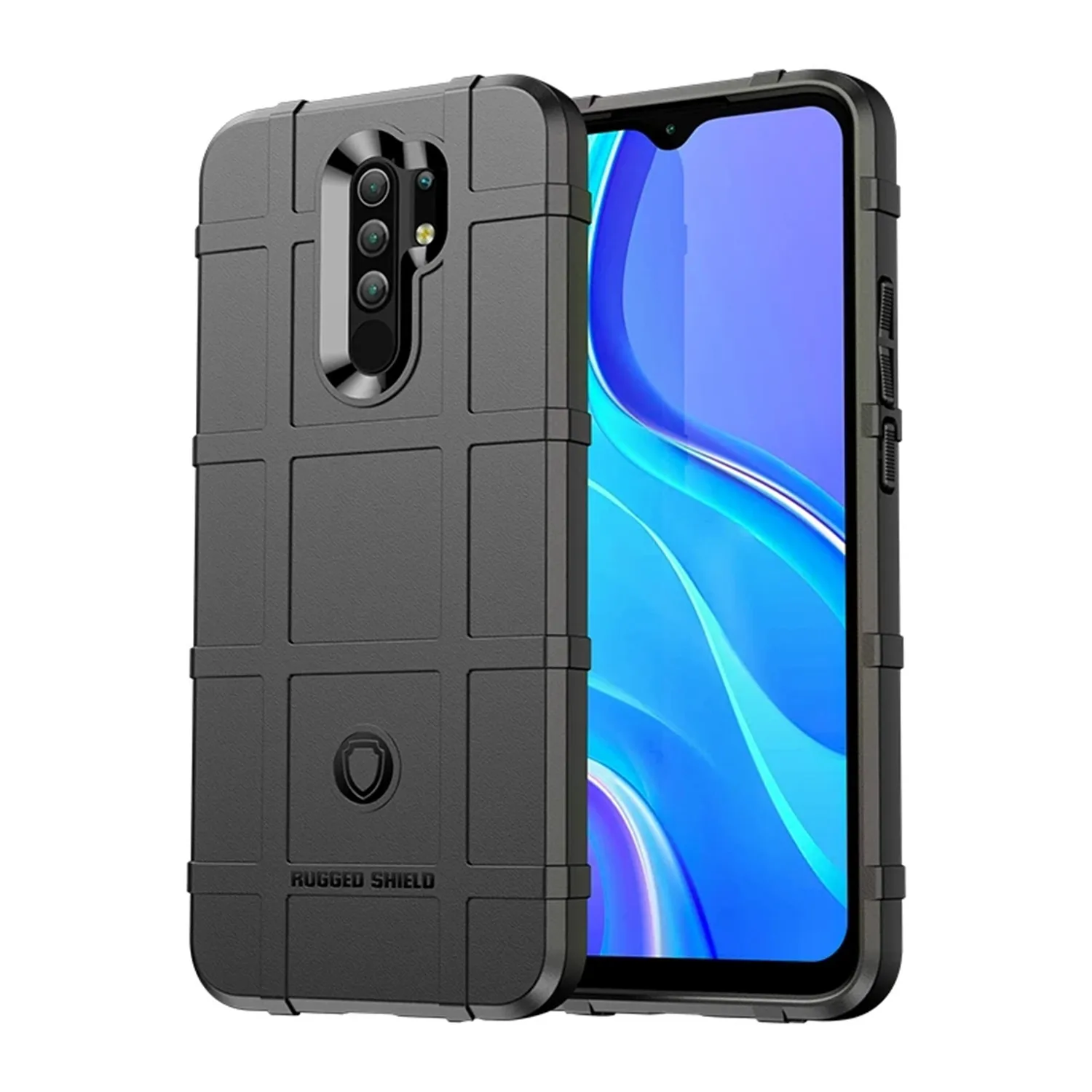Enhanced Armor Shield Soft Silicone Matte Phone Case - Anti-Knock Protection, Red