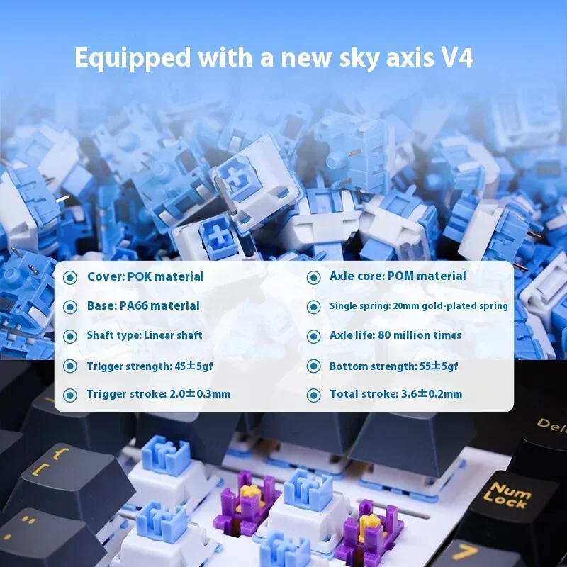 Dareu A98PRO 기계식 키보드, RGB 백라이트 무선 게임용 키보드 가스켓, 핫 스왑 PC 게이머 액세서리, 사무실 맥, 3 가지 모드