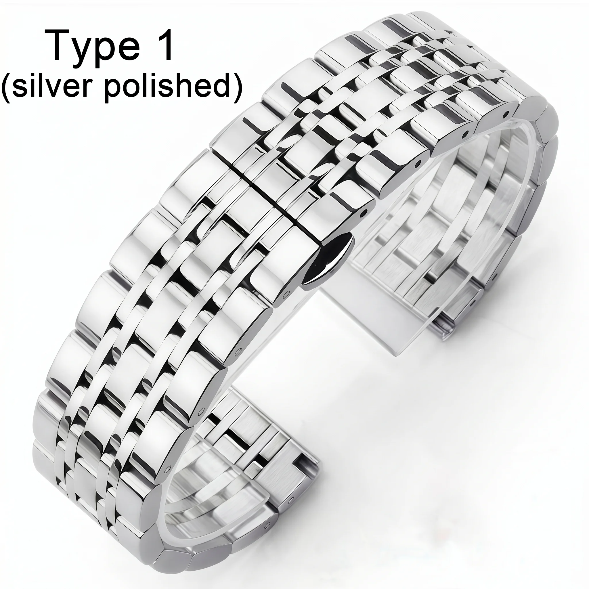 Sleek Stainless Steel Watch Band - Premium Metal Replacement Strap