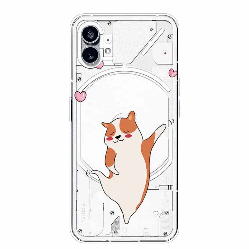 Silicone Soft Cute Transparent Protective Case - Clear TPU Cover