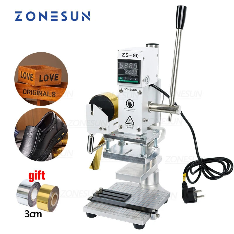 Zonesun Free Foil Paper Hot Foil Stamping Machine Embossing Bronzing