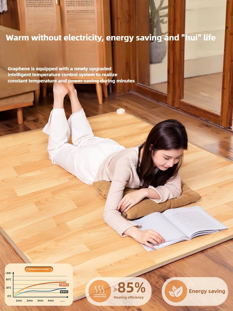 กราฟีนคาร์บอนคริสตัลชั้นเครื่องทําความร้อนเสื่อเครื่องทําความร้อนพรมไฟฟ้าห้องนั่งเล่นบ้าน 1