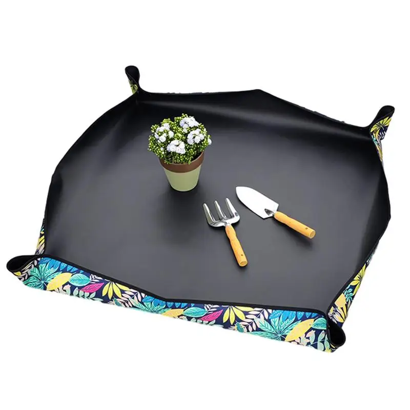 

Коврик для посадки, садовый цветочный горшок, коврик для растений, подставка для суккулентов, складной поднос для горшка, уникальные подарки на открытом воздухе