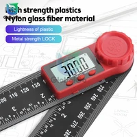 2-in-1 Digital Angle Meter Inclinometer Digital Angle Ruler Electronic Goniometer Protractor Angle Finder Wood Measuring Tool 2