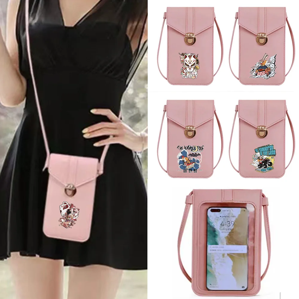 Universal Phone Pouch Crossbody Bags Card Holders Purse Messenger Bag