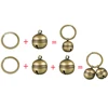 Cat Dog Collar Bells Brass Bells For Collar Dog Charm Bells Pet Pendant with Key Rings For Collars Necklace Pet Accessories 5