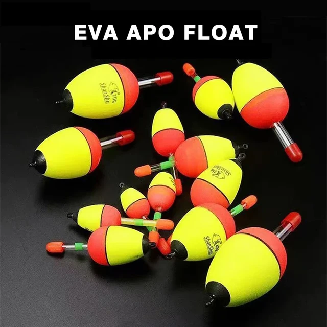 2pcs 60/70/80/90/100g EVA Luminous Fishing Night Float Light Stick Foam  Plastic Bobber Sea Rock Fishing Striking Floats - AliExpress