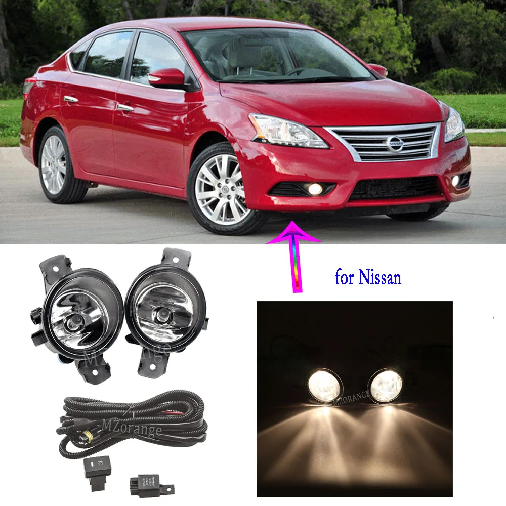 Fog Lights Headlight For Nissan Sentra Bluebird Sylphy 20132015 Led