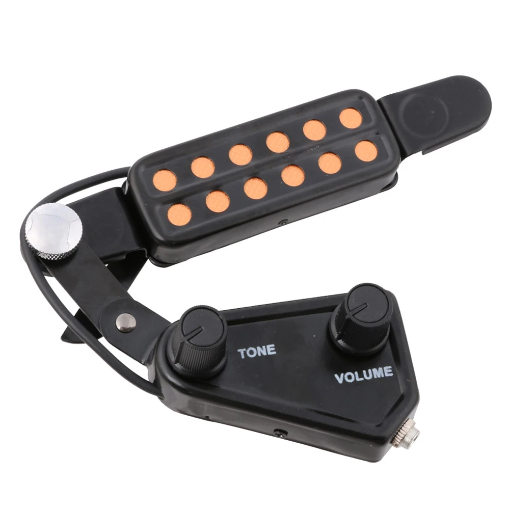 P-011 12-Hole Acoustic Guitar Pickup With Adjustment Tone Volume Controller Guitar Pickup Folk Acoustic Preamp Shocking