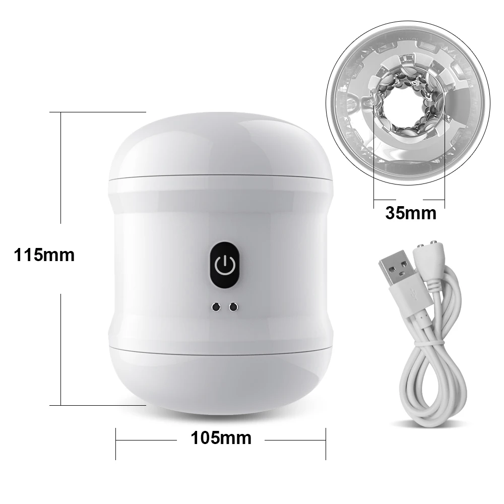 Automatic Masturbation Cup For Men Soft Silicone Vibrating Toy_voghion.com