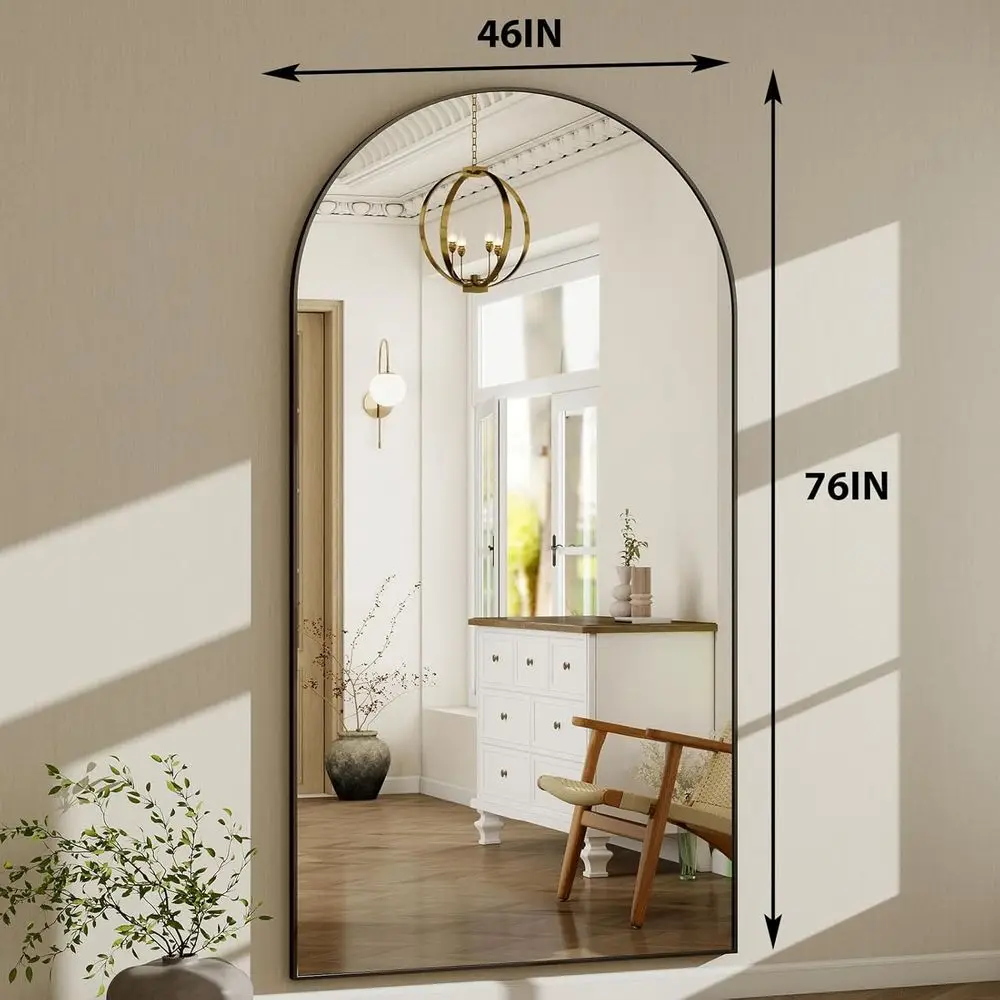 76" x 46" Arched Full-Length Mirror 5