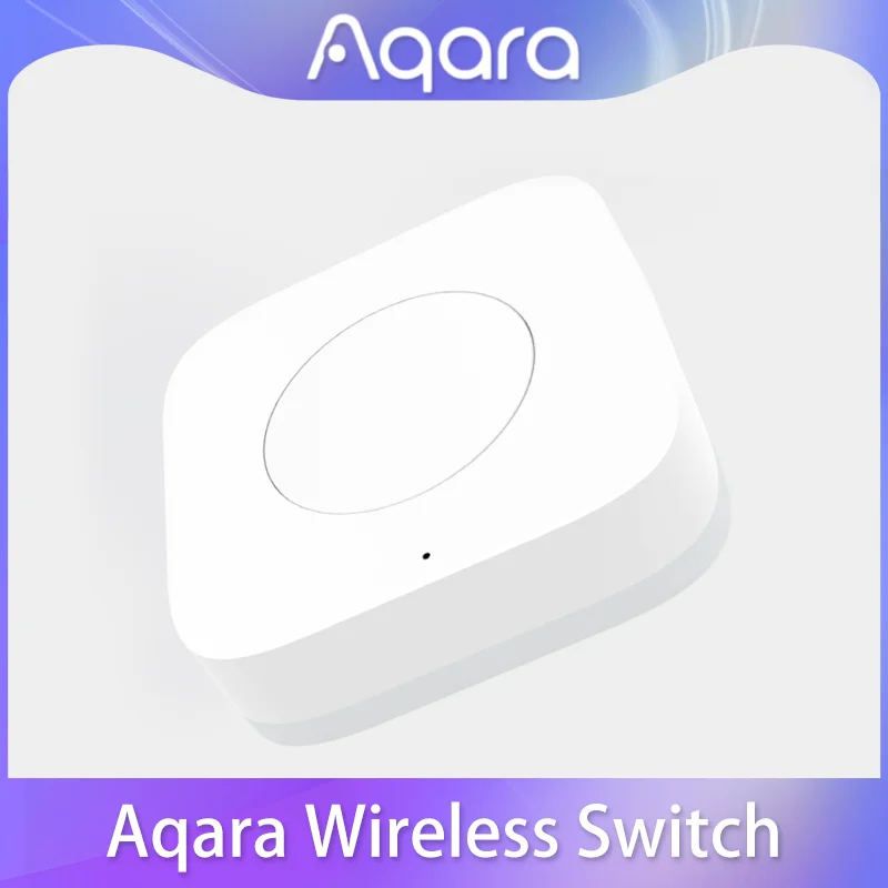 Aqara wireless mini switch Zigbee connection 3-way control button for smart home devices compatible for Mi Home APP smart switch wireless remote controller smart button pusher smart universal remote control bluetooth voice remote control