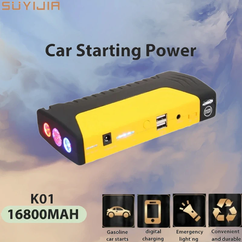 

New Original 16800mAh 600A Universal Car Battery Starter Car Battery Booster Charger Power Bank for 12V Petrol and Diesel Cars