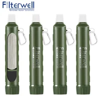 ไส้กรองน้ำบริสุทธิ์กรองน้ำอุปกรณ์เสริมฟางสำหรับขวดน้ำพกพาส่วนตัวอยู่รอดการเดินทางเดินป่า 1