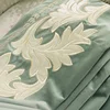 Italian Flannel European Embroidered Green Bedroom Curtain Dining Room Blackout Luxury Tulle 4