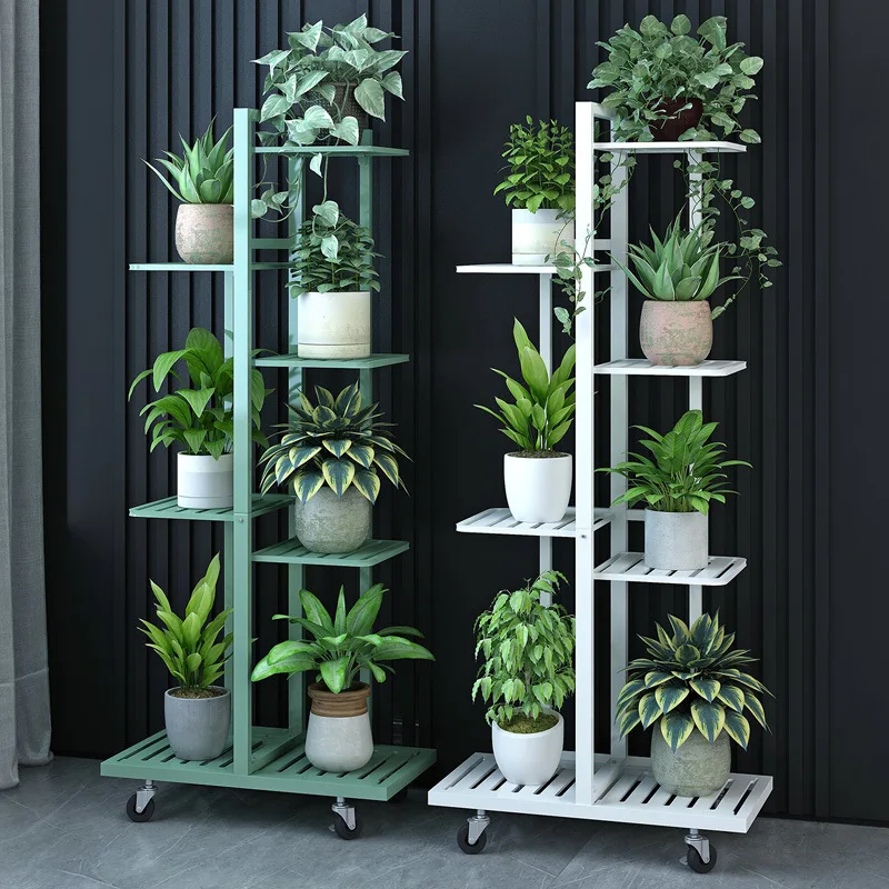 Iron Shelves For Plant Multi-Storey Floor-To-Ceiling Balcony Pot Plant Stand Flower Rack Living Room Lobby Display Flower Stand plant stand,wooden flower shelf