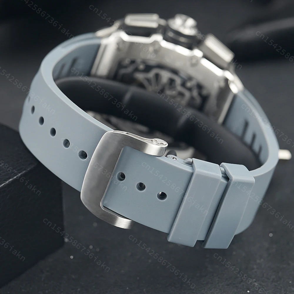 2022 Fashion New Men's Automatic Watch Stainless Steel Material Rubber Strap Sapphire Glass Mirror Casual Sports Waterproof