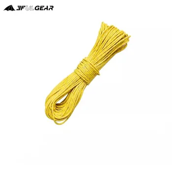 3F UL GEAR Outdoor Tent Reflective Rope With 10 Free Buttons 1.5MM 20 Meters Hiking Camping Nylon UHMWPE Windproof Rope Durable 2