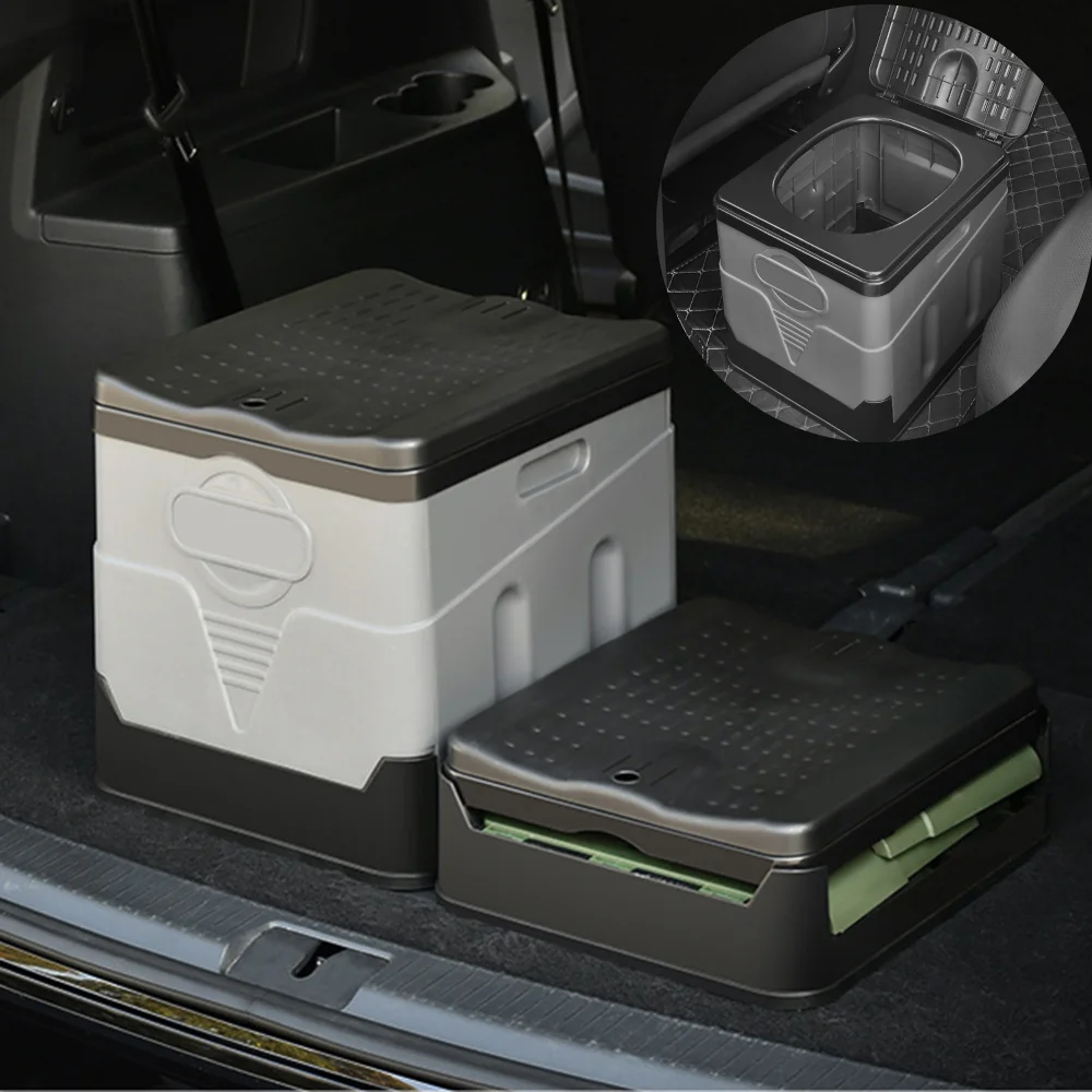 Disposable Toilet Bag Portable Toilet for Camping Travel Folding Car Emergency Toilet with cover Hiking Boat Road Trips Beach Outdoor Camping