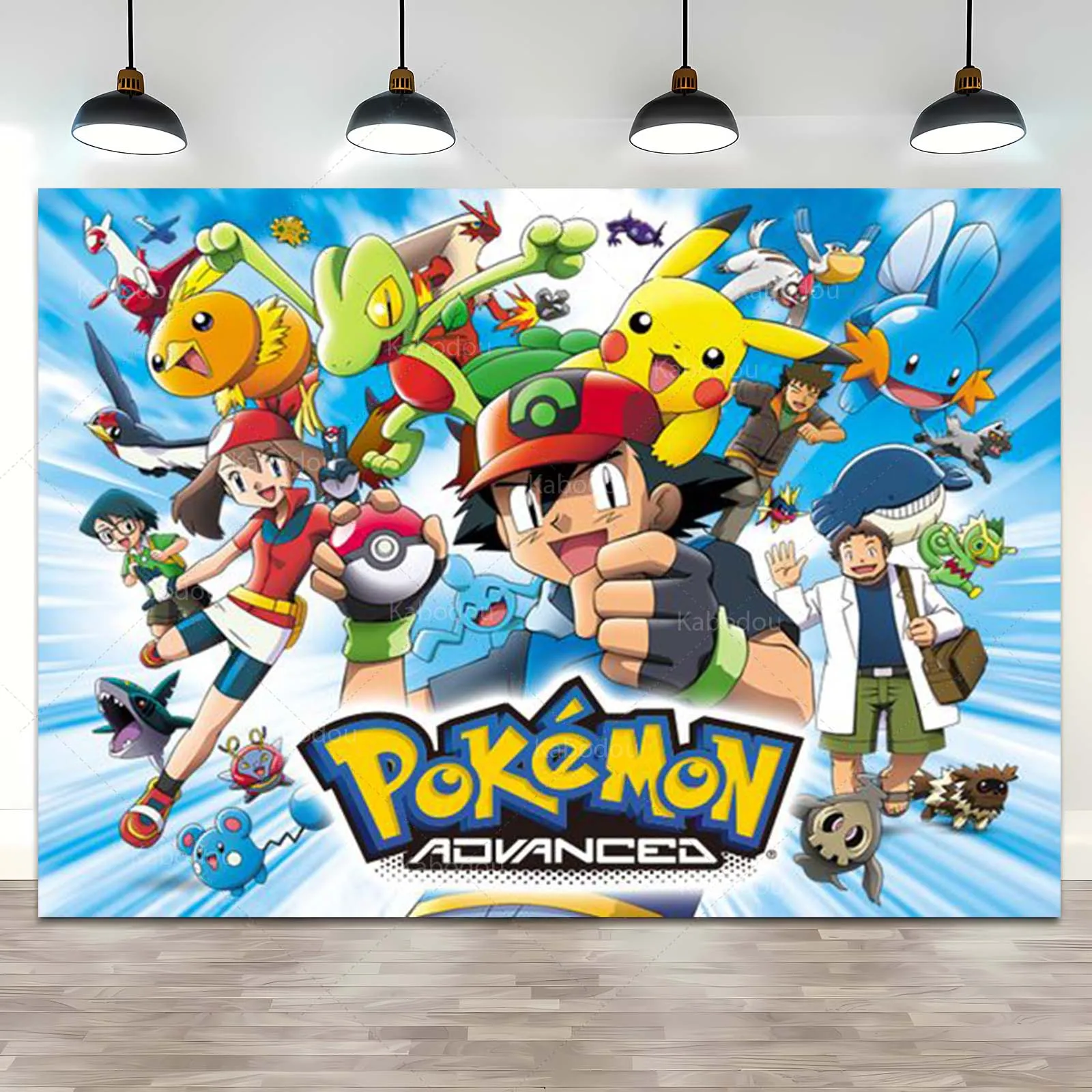Crianças Aniversário Festa Backdrop Pokemon Tema Decoração Pikachu  Fotografia Fundo Pocket Monster Evento Wall Photo Banner - AliExpress