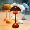 USB Rechargeable Mushroom Table Lamp Three Speed Adjustment Indoor Lighting Fixture Flower Bud Desk Lamps Hoom Decor Night Light 1