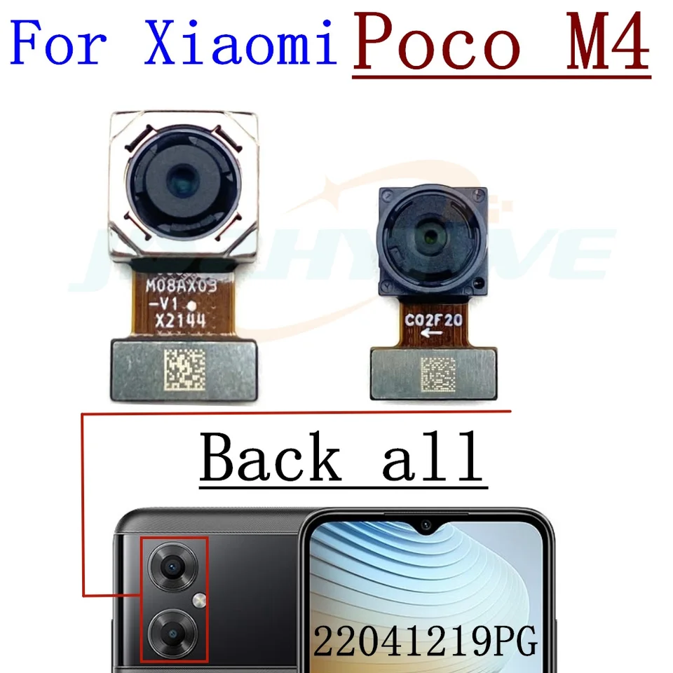Rear Front Camera For Xiaomi Poco M3 M4 M5 Frontal Selfie Facing