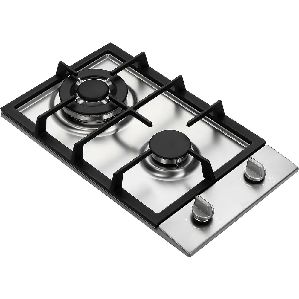 GC2-37P (LPG/Propane Gas) high efficiency 2 burner gas cooktop, ETL Safety Certified 2