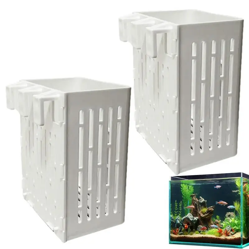 

Aquarium Plant Holder Hydroponic Plant Basket 2pcs Aquaponic Plant Cultivation Pot for Fish Tank Aquarium home pet supplies