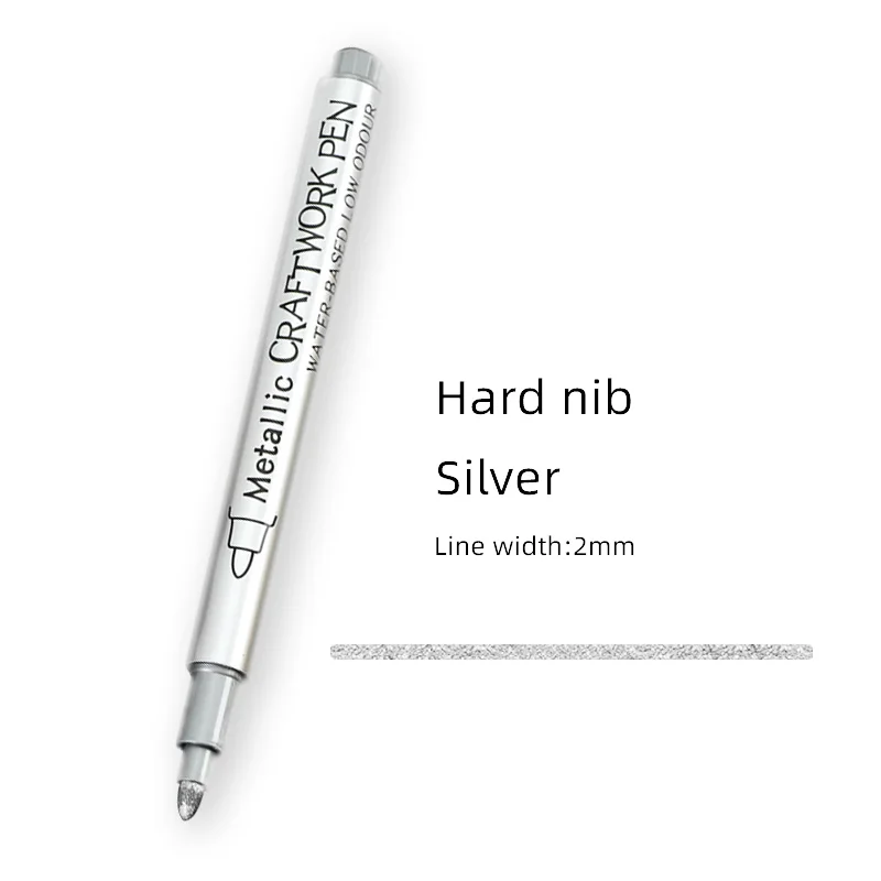 Metallic Gold & Silver Waterproof Permanent Paint Marker