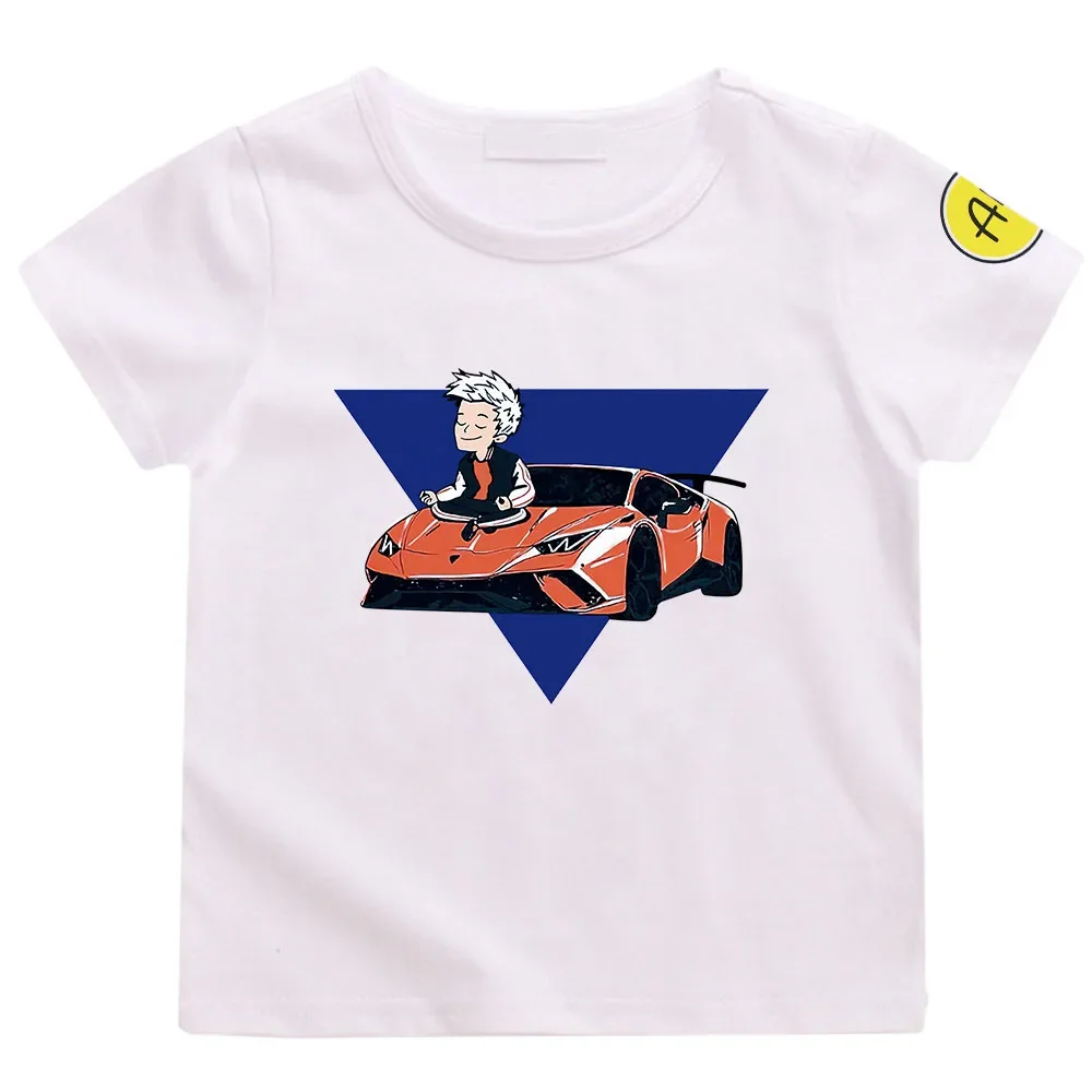 100%Cotton Children's T-Shirts Merch A4 Shirt Lamba Print Casual Family Clothing Boys & Girls Tops Short Sleeve A4 Men's Outfits 3