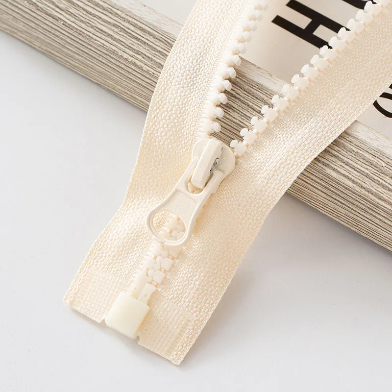 Resin Open-End Zipper for Garment Sewing and Accessories