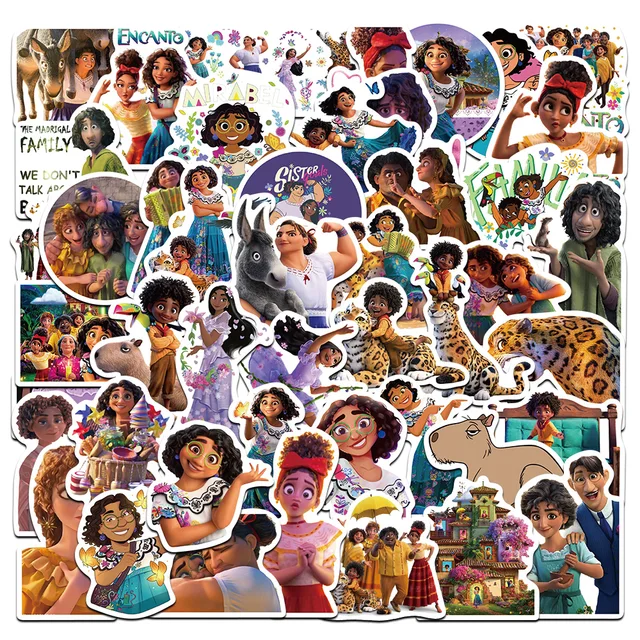 10/50PCS New Encanto Mirabel Kids Toy Stickers Disney Cartoons Movie Kawaii Fashion Anime Sticker for Laptop Phone Fridge Decor 1