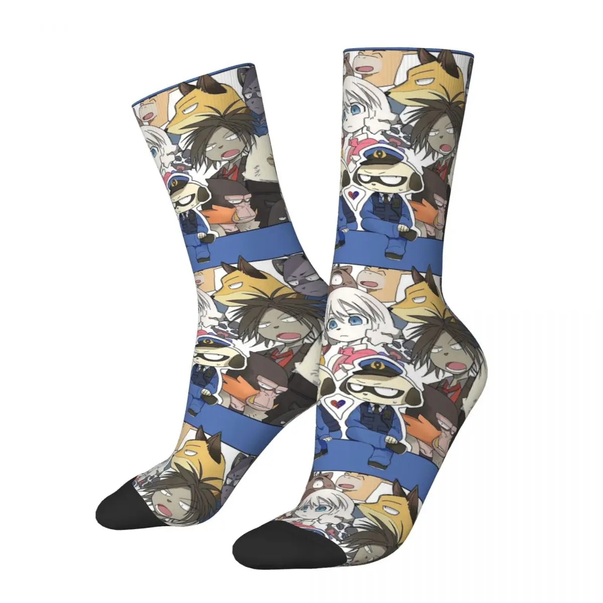 

Hip Hop Vintage All Characters Crazy Men's compression Socks Unisex ODD TAXI The Silent Taxi Driver Harajuku Pattern Crew Sock