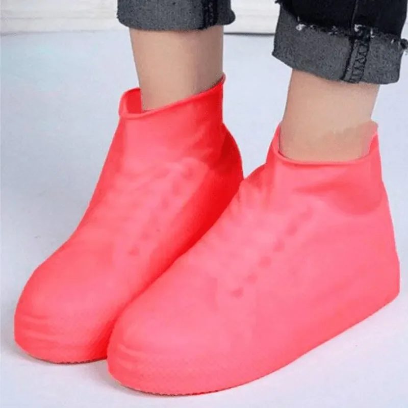 Reusable Waterproof Slip-Resistant Rubber Rain Boot Covers