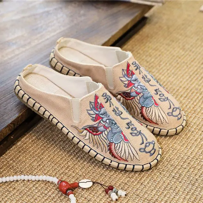 Summer Vintage Kungfu Shoes ethnic style Chinese Traditional Shoes Wushu Tai Chi Old Peking Martial Art Sneaker
