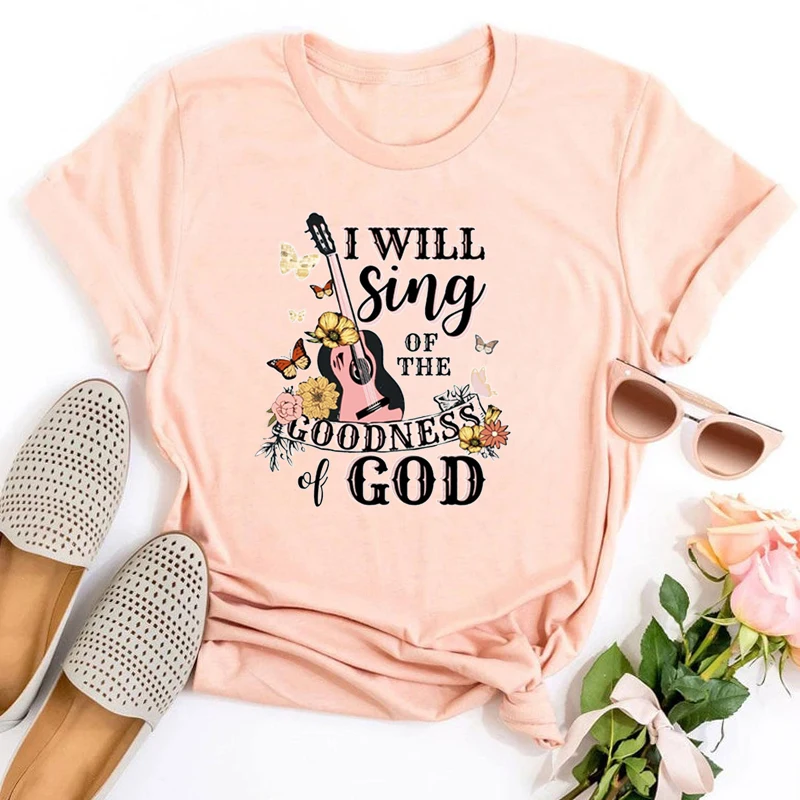 

God Shirt Christian Shirt Love Jesus T-Shirt Faith Shirt Gift for Christian Women Gothic Women Clothing Casual Tee m