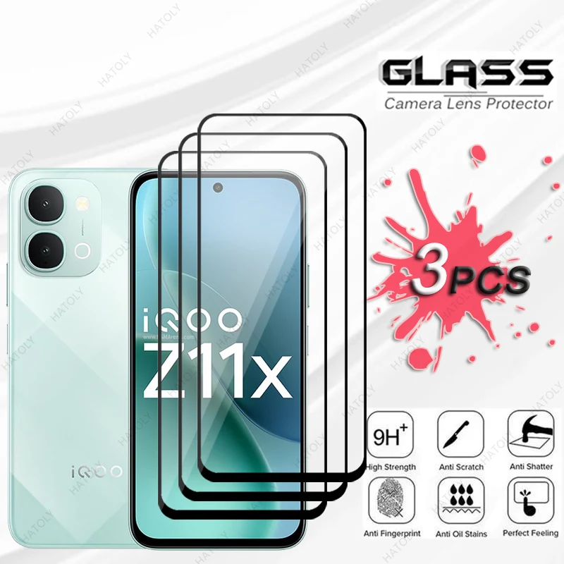 Enhanced Glass Protective Film with Black Edge Screen and Camera Lens Protector