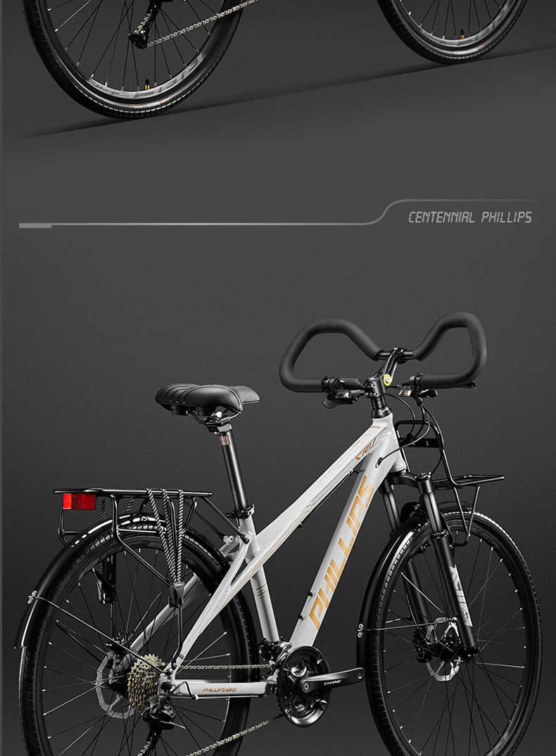 Touring Bike Travel Bicycle 24/27/30/33 Speed Aluminium alloy Longrider Road Bike 27.5” Treking Bicycles With Butterfly Handle