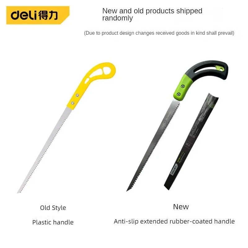 Deli Panel Wall Saw Mini Carpenter's Wood SA Small Hand Saw Multifunctional Garden Double Row Blade Saw Woodworking Fine Tooth 2