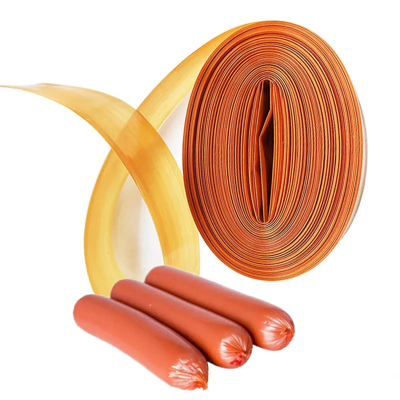 10/5Mx32MM Plastic Sausage Casings for Sausage Yellow Shell for Maker Machine Tools Hot Dog Plastic Casing Kitchen Tools bbq casings
