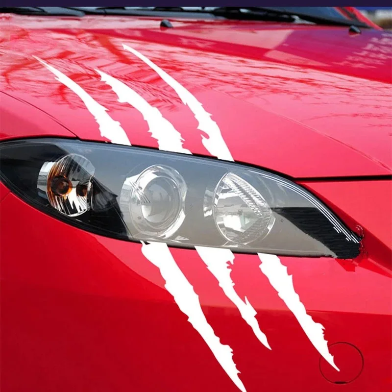 

Car headlights decoration, engine hood eyebrow scratch stickers, ghost claw personalized car stickers