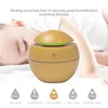Humidifier Electric Air Aroma Diffuser Wood Ultrasonic 130ML Air Humidifier Essential Oil Aromatherapy Cool Mist Maker For Home 5