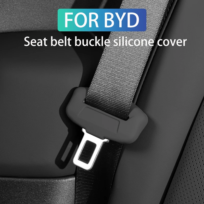Seal Belt Buckle Cover Silicone Protective Cover for BYD Atto 3/Dolphin/Seagull/ Seal/ Yuan up/Qin Plus /Song Plus EV DMI