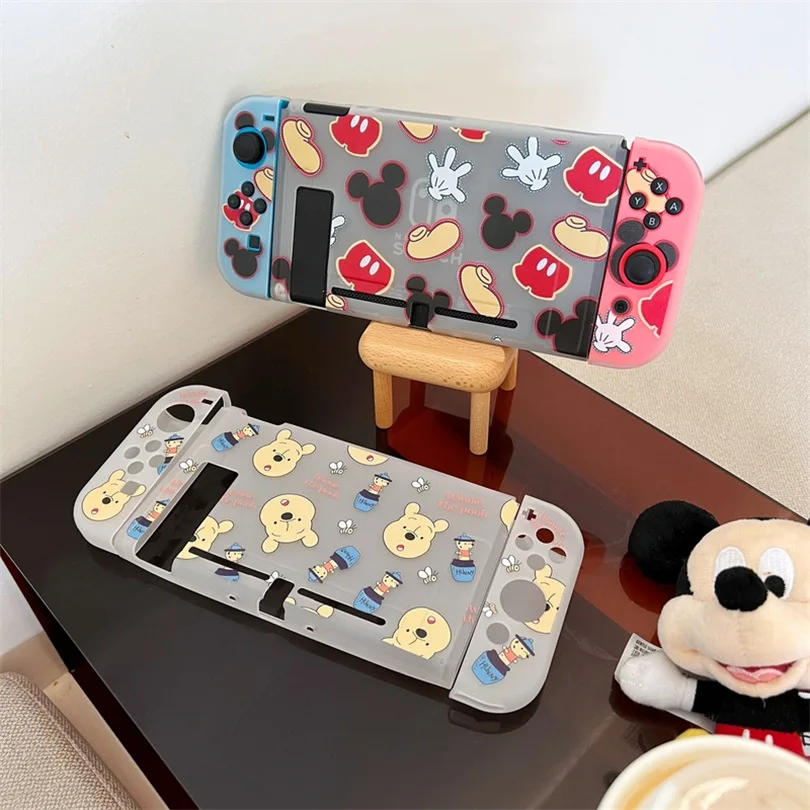 Disney-Nintendo Switch用のソフトシェルケース,透明なシリコン