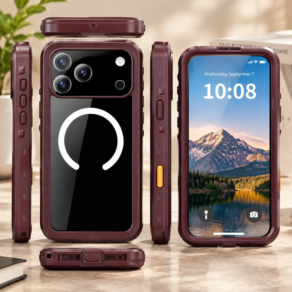 Ultimate IP68 Waterproof Phone Case with Floating Ring and Touch Accessibility