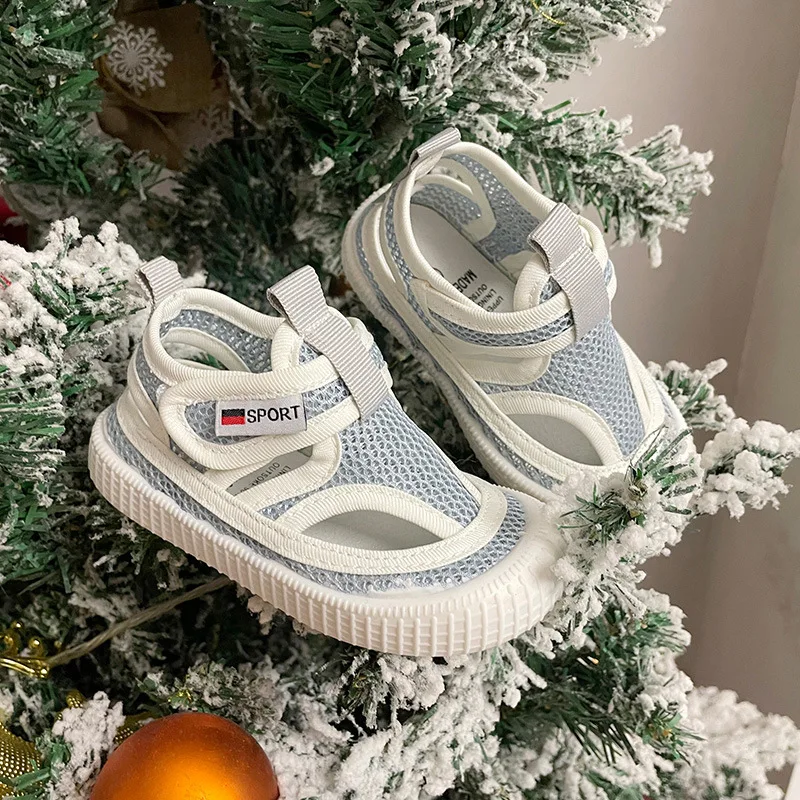 Spring Summer Children Mesh Shoes Baby Breathable Cool Kindergarten Sandals Boys Girls Fashion Summer Beach Shoes 6