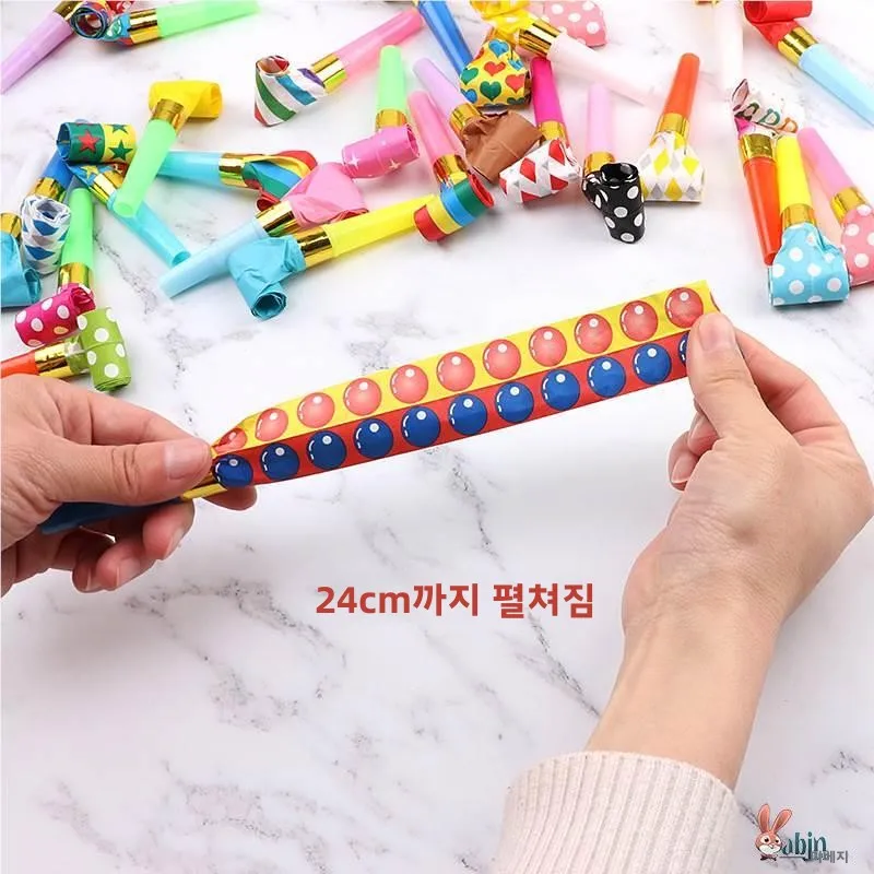 100pcs 롱 노즈 드래곤 휘슬 블로우 블로우 롤 광대 파티 장난감 보육원 학교 상품 축제 용품 장식 액세서리