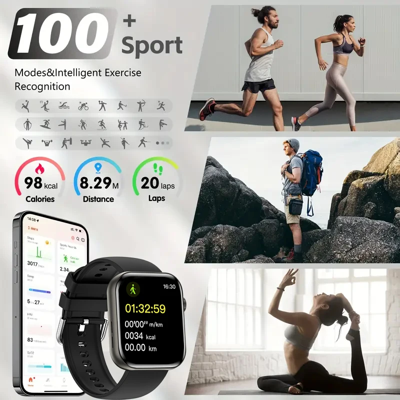 For IOS Watch Series 11 Men Women Smart Watch GPS Trajectory Bracelet AMOLED Display Bluetooth Call Sport Waterproof Smart Watch