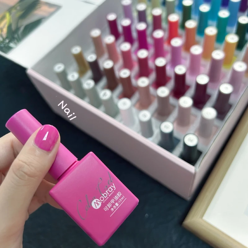 풀 커버리지 젤 네일 광택제, UV LED 반영구 젤 바니시, 화려한 색상, 12ML, 30 가지 색상/세트, 여름 손톱